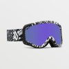 Homme Volcom Masques De Snow | Masque De Snow Attunga Youth Op Art (+ Ecran Bonus Yellow Chrome) (Enfant) Purple Chrome