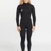 Femme Volcom Combinaisons Et Tops De Surf | Combinaison De Surf 3/2 Mm Zippee Poitrine Black