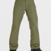 Garcons Volcom Pantalons De Snow | Pantalon Freakin Chino Youth Insulated (Enfant) Military