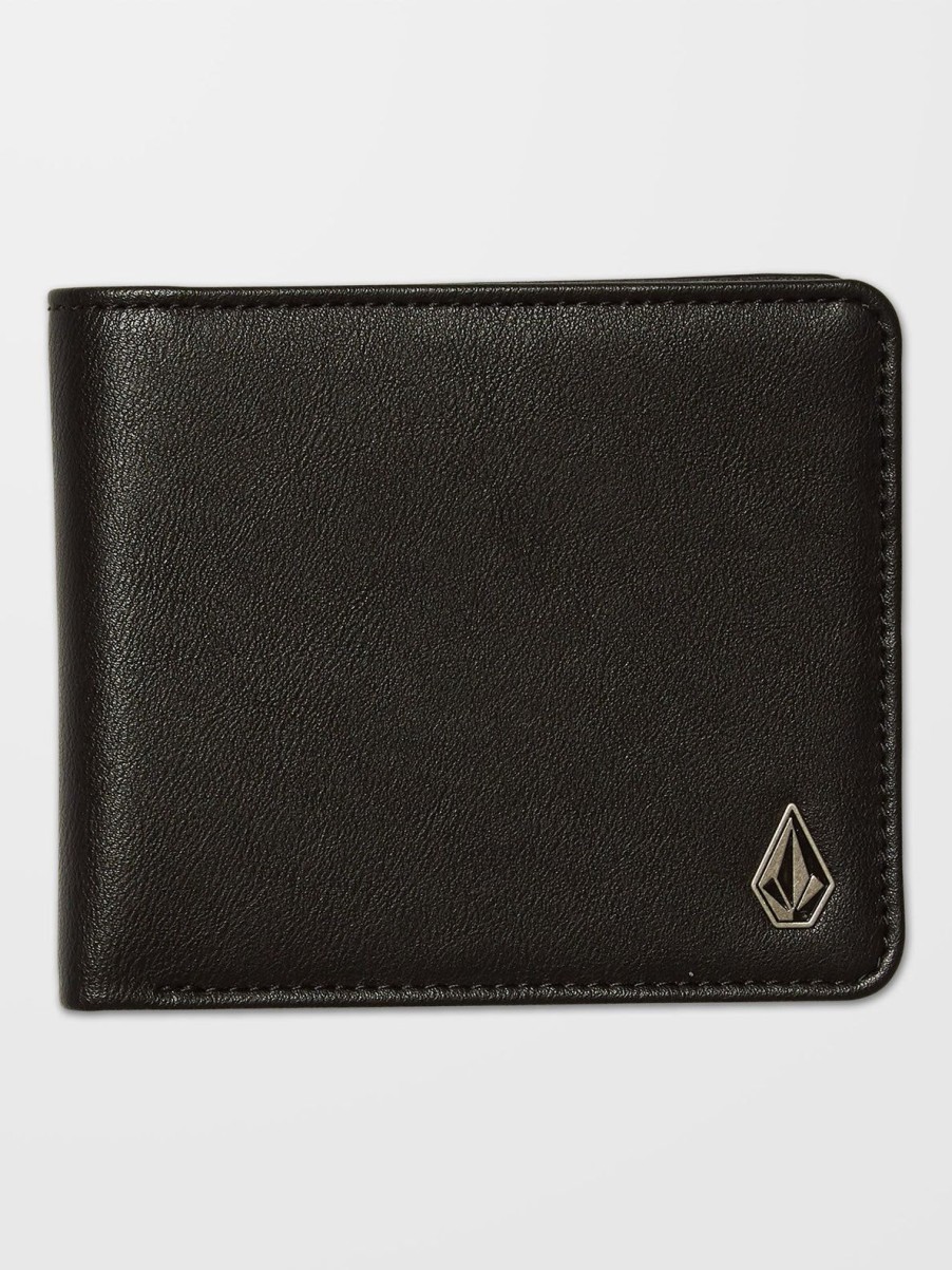 Homme Volcom Ceintures & Portefeuilles | Portefeuille Slim Stone L Black