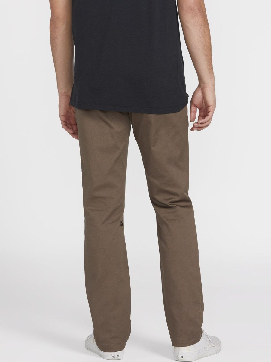 Homme Volcom Pantalons & Chinos | Pantalon Chino Frickin Modern Stretch Mushroom