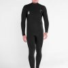 Homme Volcom Combinaisons & Tops De Surf | Combinaison De Surf Integrale Modulator 3/2 Mm Zippee Poitrine Black