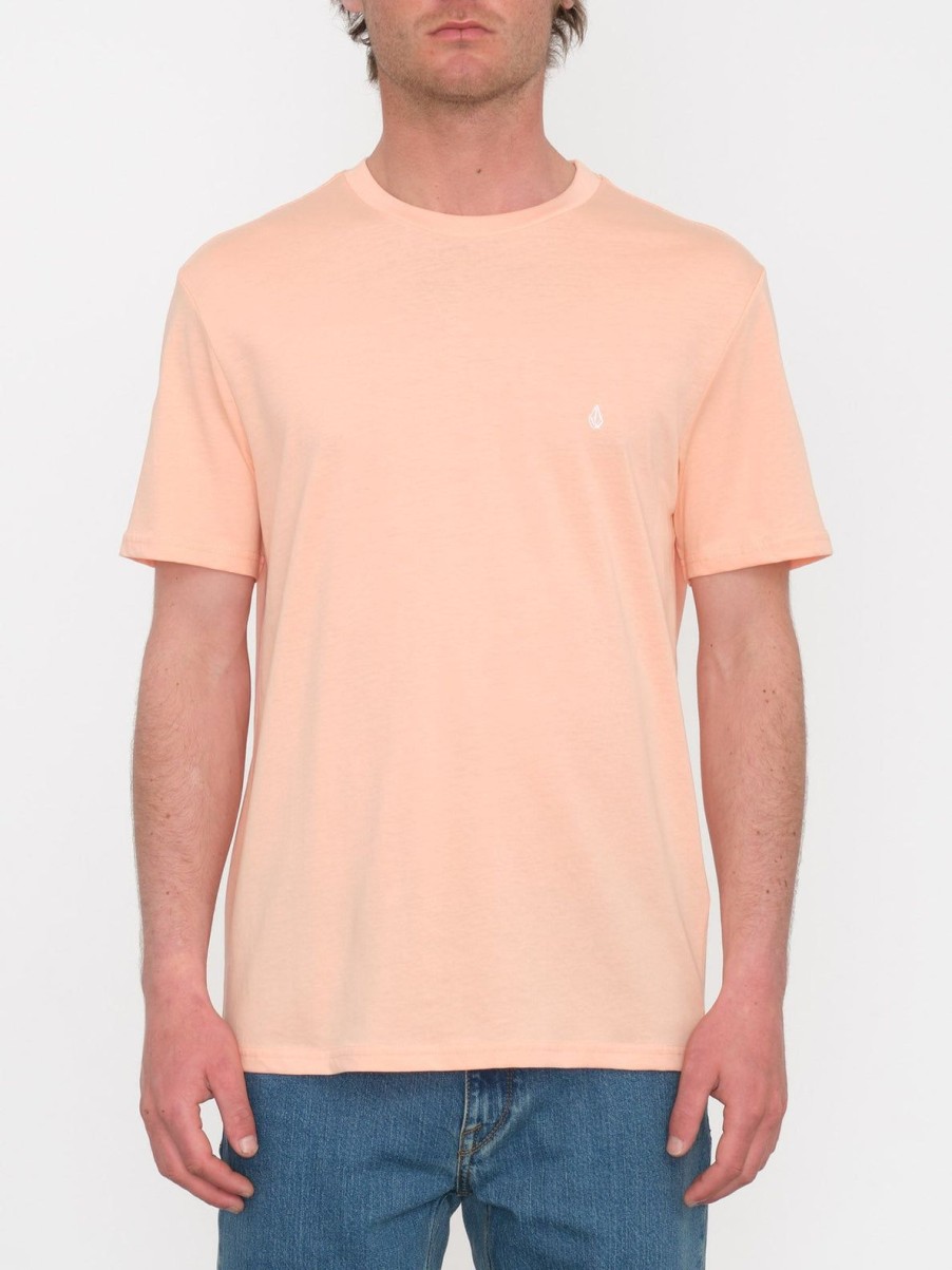 Homme Volcom T-Shirts & Polos | T-Shirt Stone Blanks Salmon