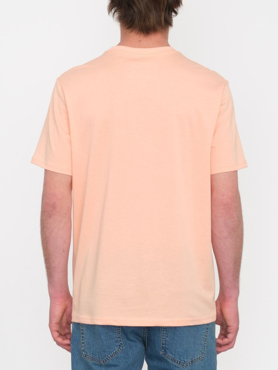 Homme Volcom T-Shirts & Polos | T-Shirt Stone Blanks Salmon