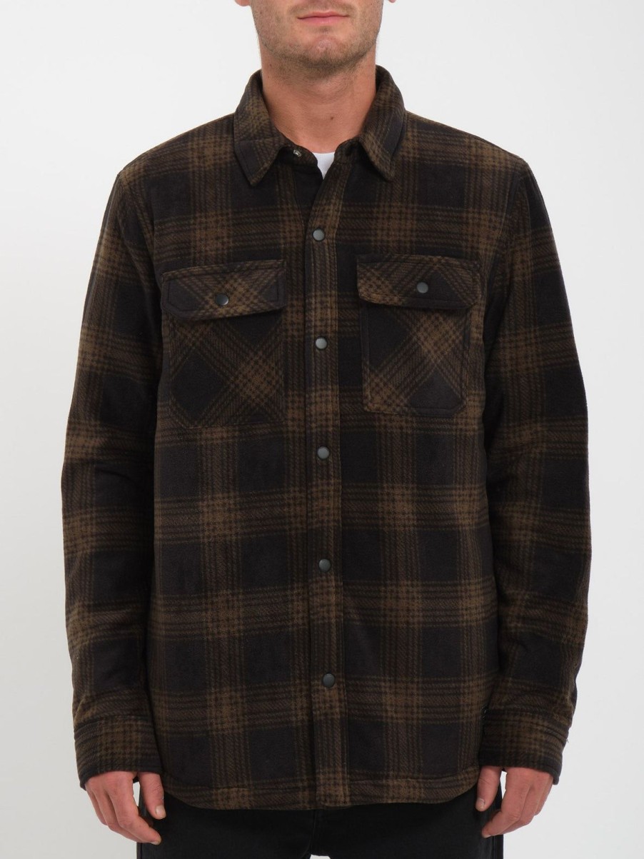 Homme Volcom Vestes & Manteaux | Surchemise Bowered Fleece Bison