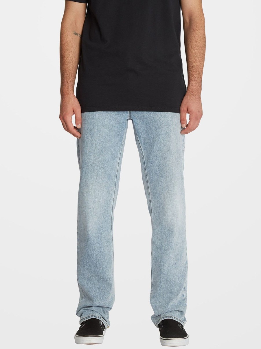 Homme Volcom Jeans | Jean Solver Heavy Worn Faded