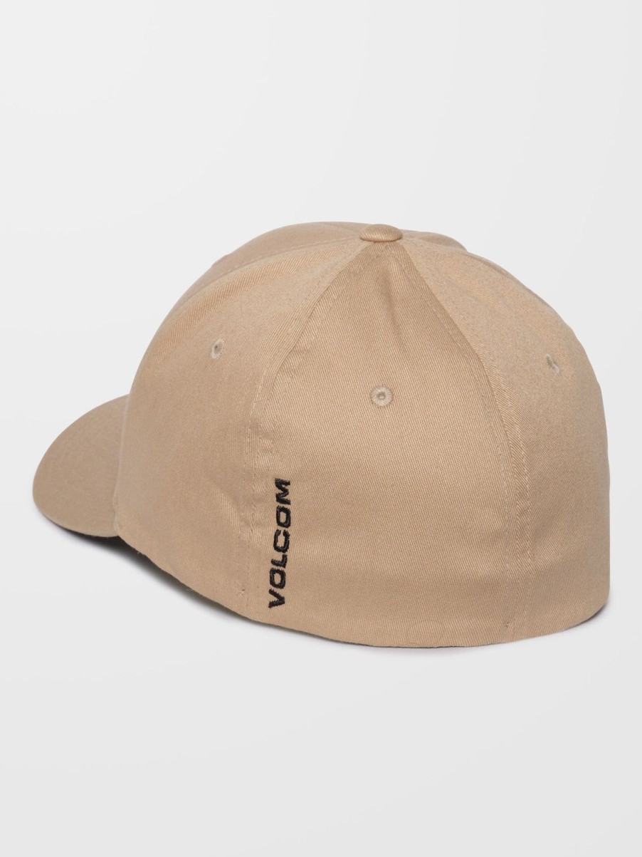 Homme Volcom Casquettes & Bonnets | Casquette Full Stone Flexfit Khaki