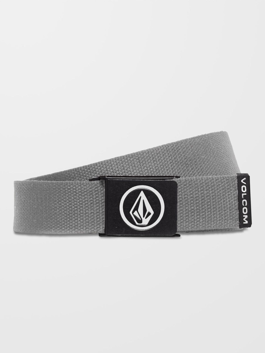 Homme Volcom Ceintures & Portefeuilles | Ceinture Circle Web Heather Grey