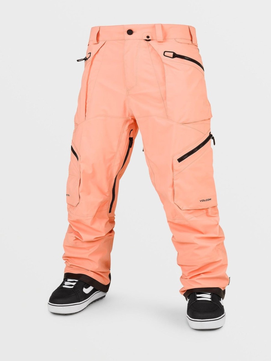 Homme Volcom Pantalons De Snow | Pantalon Stretch Gore-Tex Guch Peach