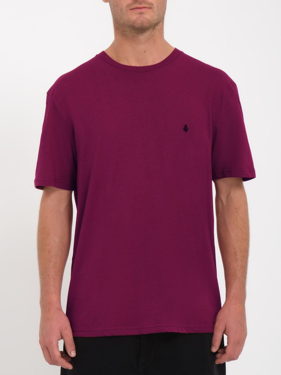 Homme Volcom T-Shirts & Polos | T-Shirt Stone Blanks Wine