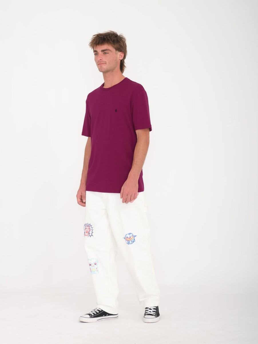 Homme Volcom T-Shirts & Polos | T-Shirt Stone Blanks Wine