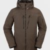 Homme Volcom Vestes De Snow | Veste Stretch Gore-Tex Guch Brown