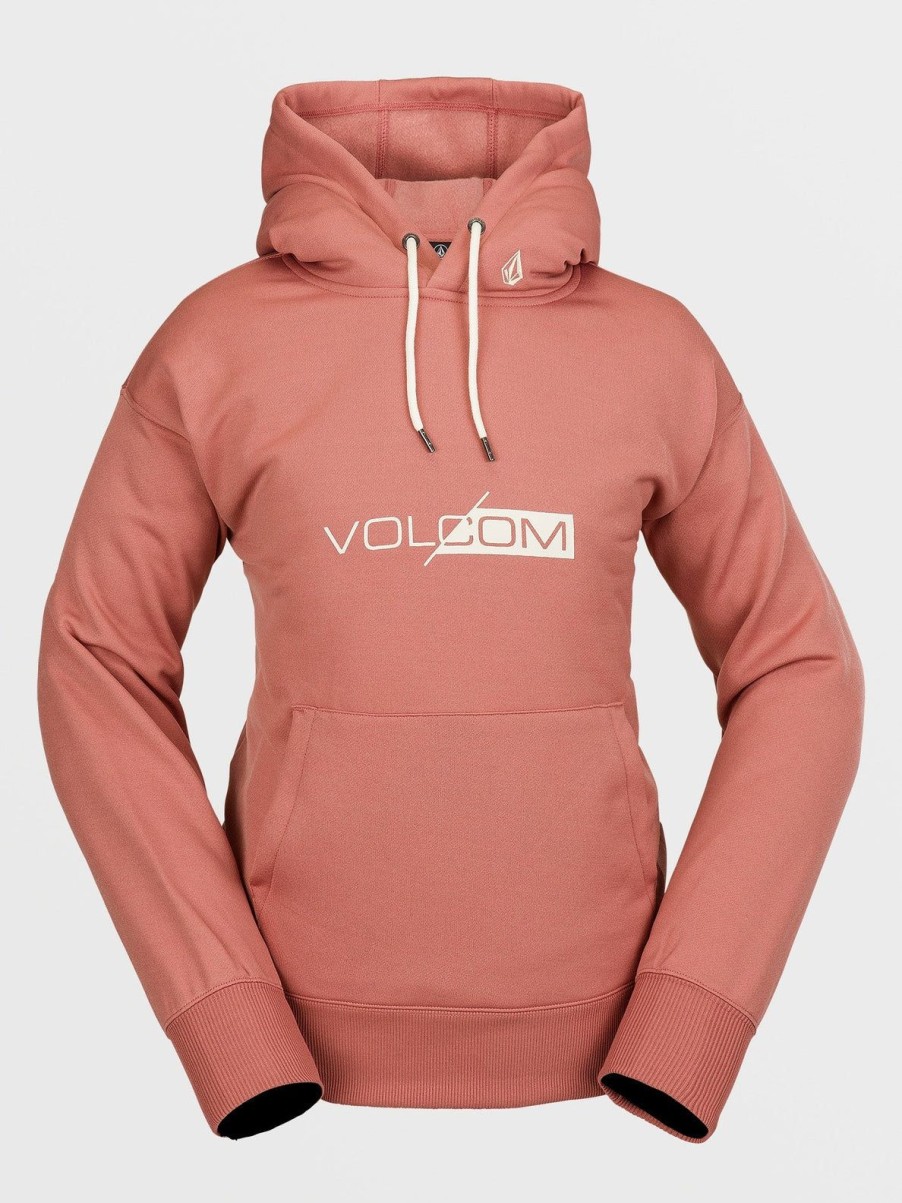 Femme Volcom Sweats | Sweat A Capuche Core Hydro Earth Pink