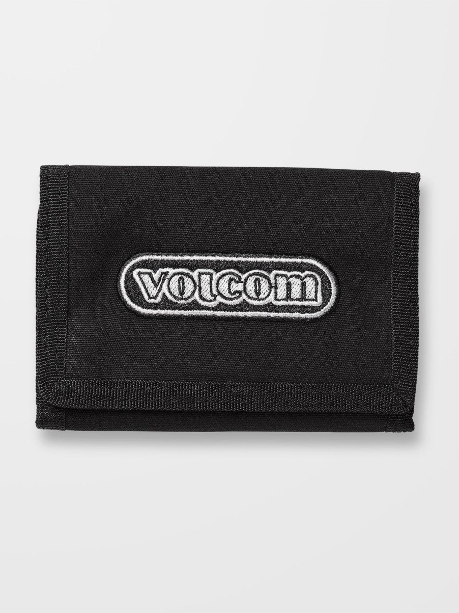 Homme Volcom Ceintures & Portefeuilles | Portefeuille Ninetyfive Trifold Black