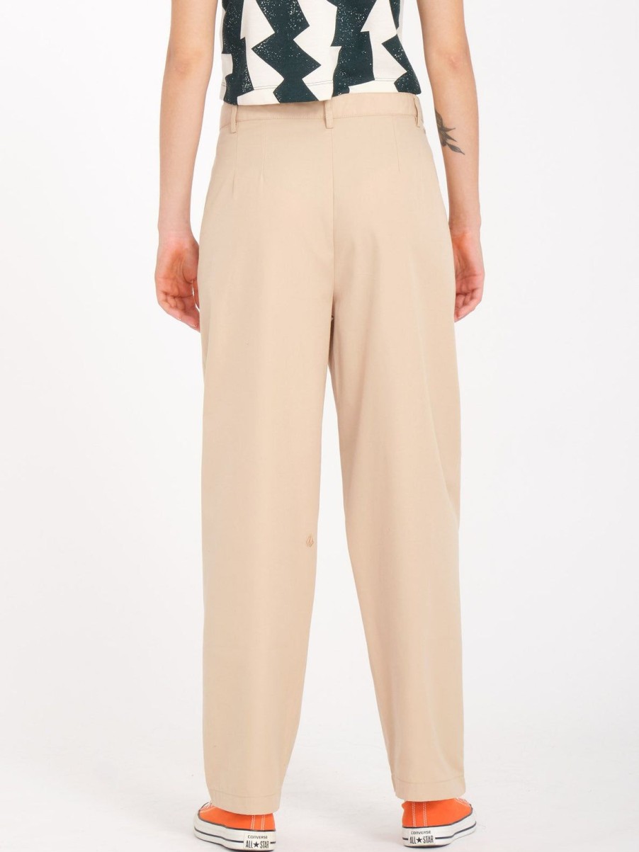 Femme Volcom Pantalons | Pantalon Histone Khaki