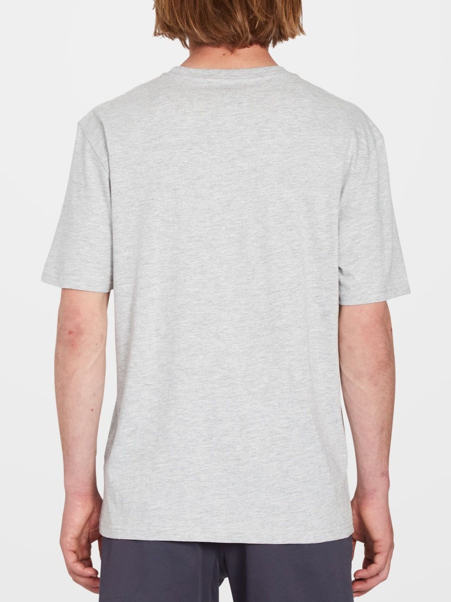 Homme Volcom T-Shirts & Polos | T-Shirt Stone Blanks Heather Grey