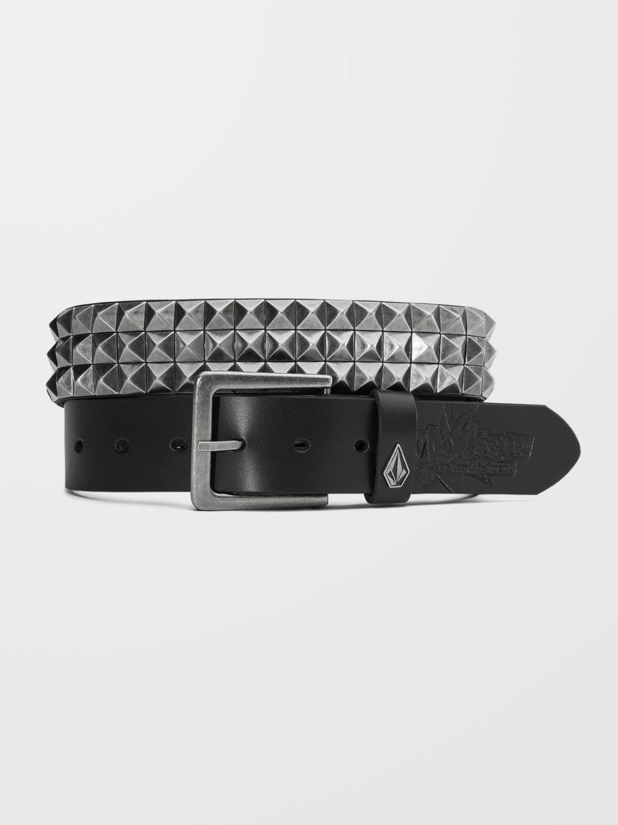 Homme Volcom Ceintures & Portefeuilles | Ceinture V Ent Leather Black