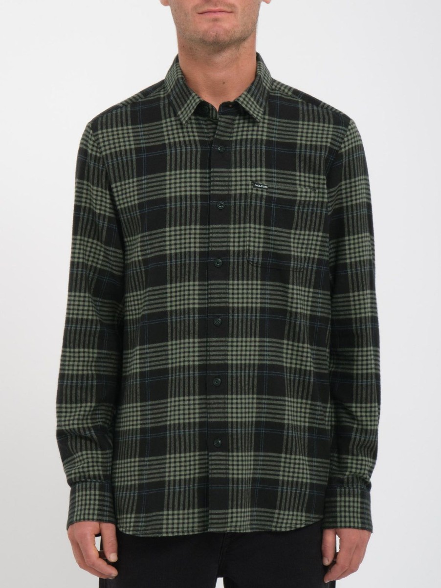 Homme Volcom Chemises | Chemise Caden Plaid Black