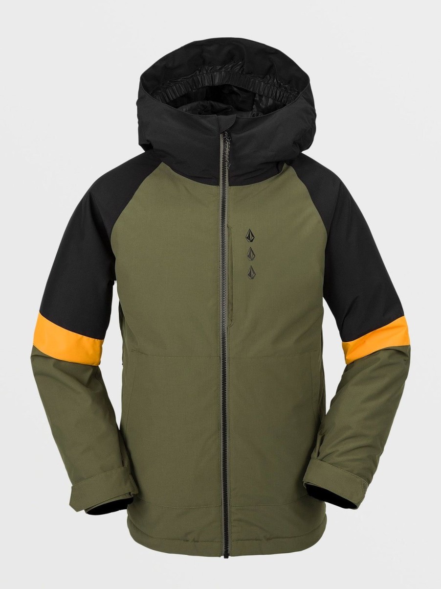 Garcons Volcom Vestes De Snow | Veste Sawmill Insulated (Enfant) Military