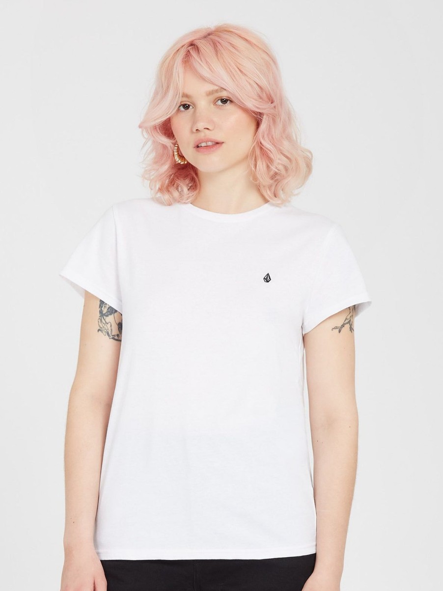 Femme Volcom T-Shirts & Debardeurs | T-Shirt Stone Blanks White