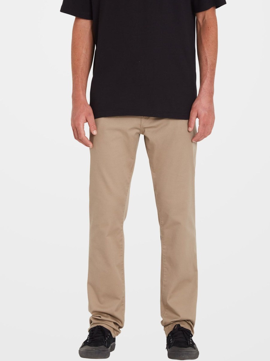 Homme Volcom Pantalons & Chinos | Pantalon Frickin Modern Stretch Khaki