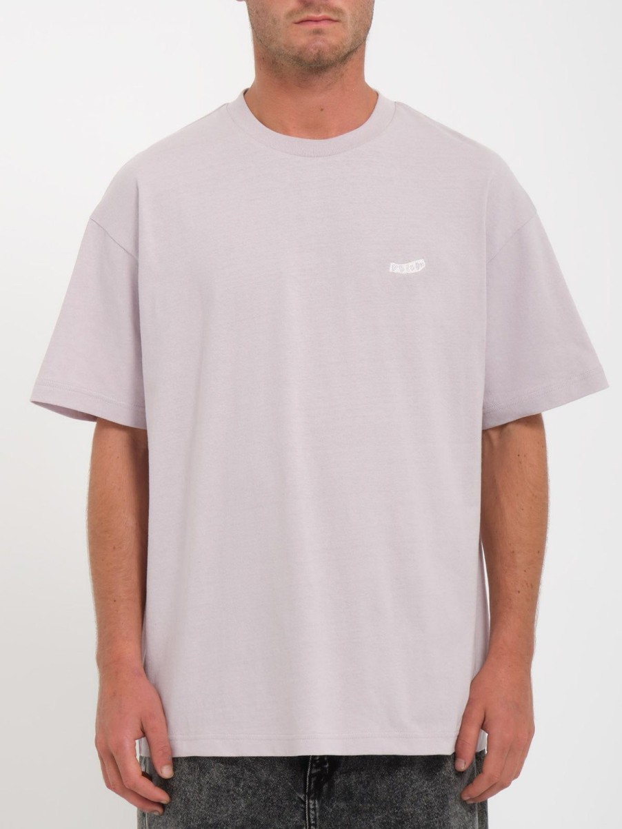 Homme Volcom T-Shirts & Polos | T-Shirt Pistol Stone Iris Purple