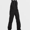 Garcons Volcom Pantalons De Snow | Salopette Barkley Insulated (Enfant) Black