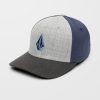 Homme Volcom Casquettes & Bonnets | Casquette Flexfit Full Stone Heather SmoOnline Blue