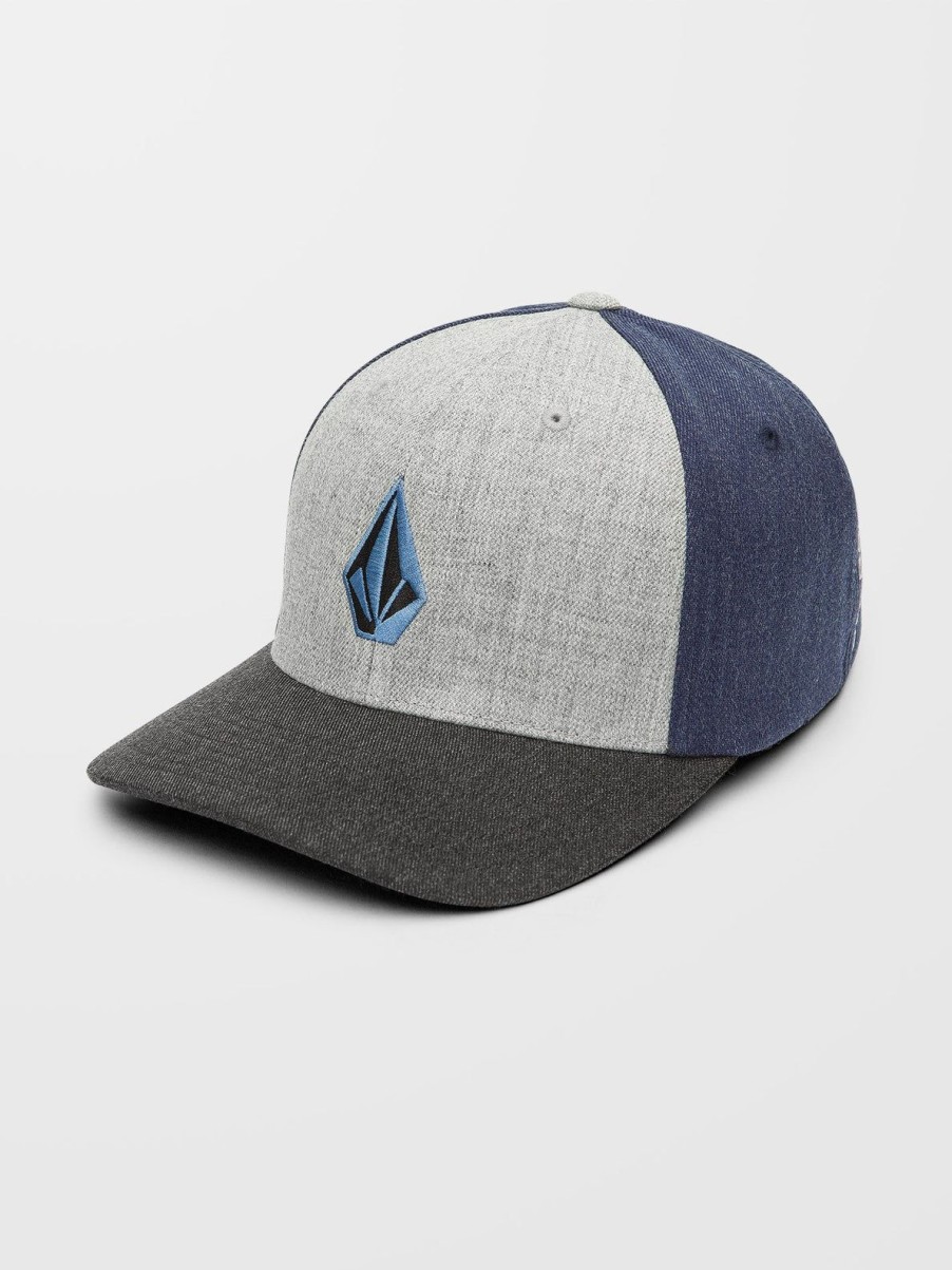 Homme Volcom Casquettes & Bonnets | Casquette Flexfit Full Stone Heather SmoOnline Blue