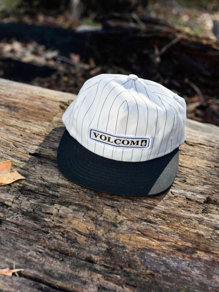 Homme Volcom Casquettes & Bonnets | Casquette Strike Stone Black Stripe