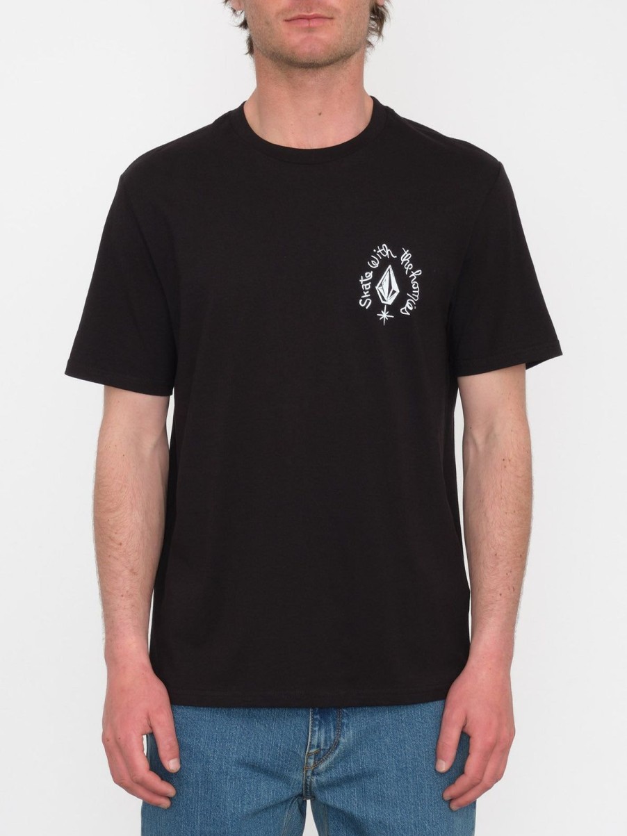 Homme Volcom T-Shirts & Polos | T-Shirt Maditi Black