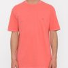 Homme Volcom T-Shirts & Polos | T-Shirt Solid Stone Washed Ruby