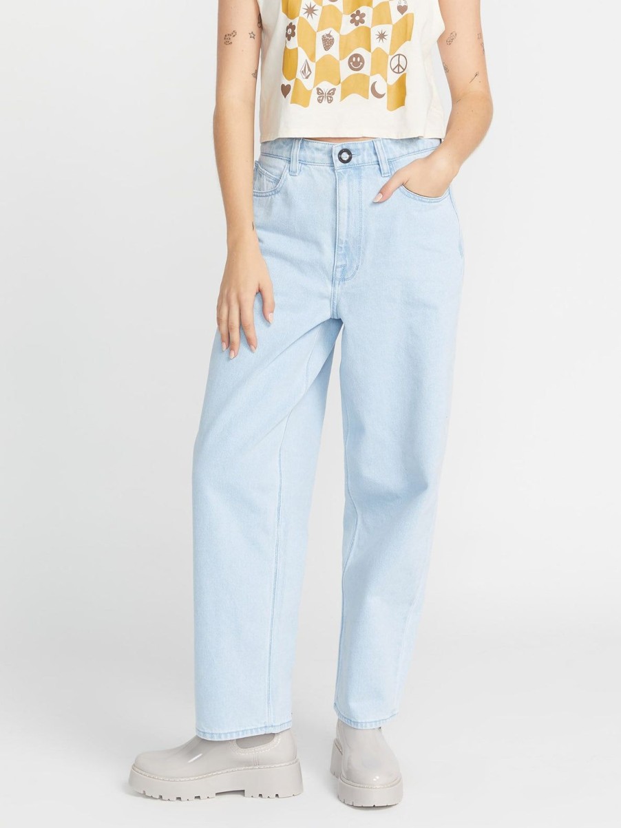 Femme Volcom Jeans | Jean Weellow Light Blue