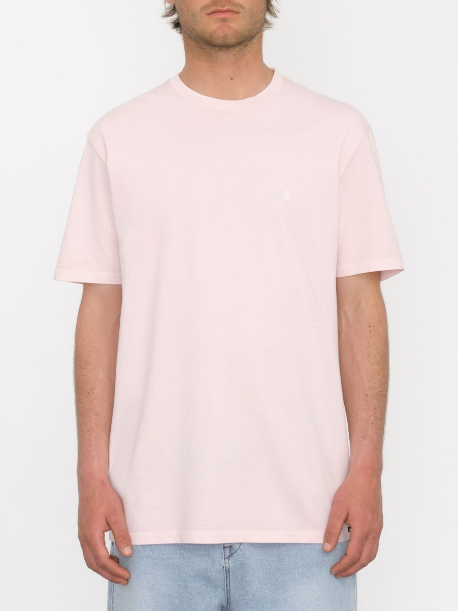 Homme Volcom T-Shirts & Polos | T-Shirt Solid Stone Lilac Ash