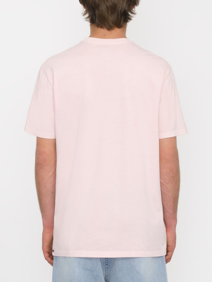 Homme Volcom T-Shirts & Polos | T-Shirt Solid Stone Lilac Ash