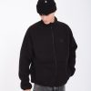 Homme Volcom Sweats | Sweat Sherpa Zippe Runtime Grid Black