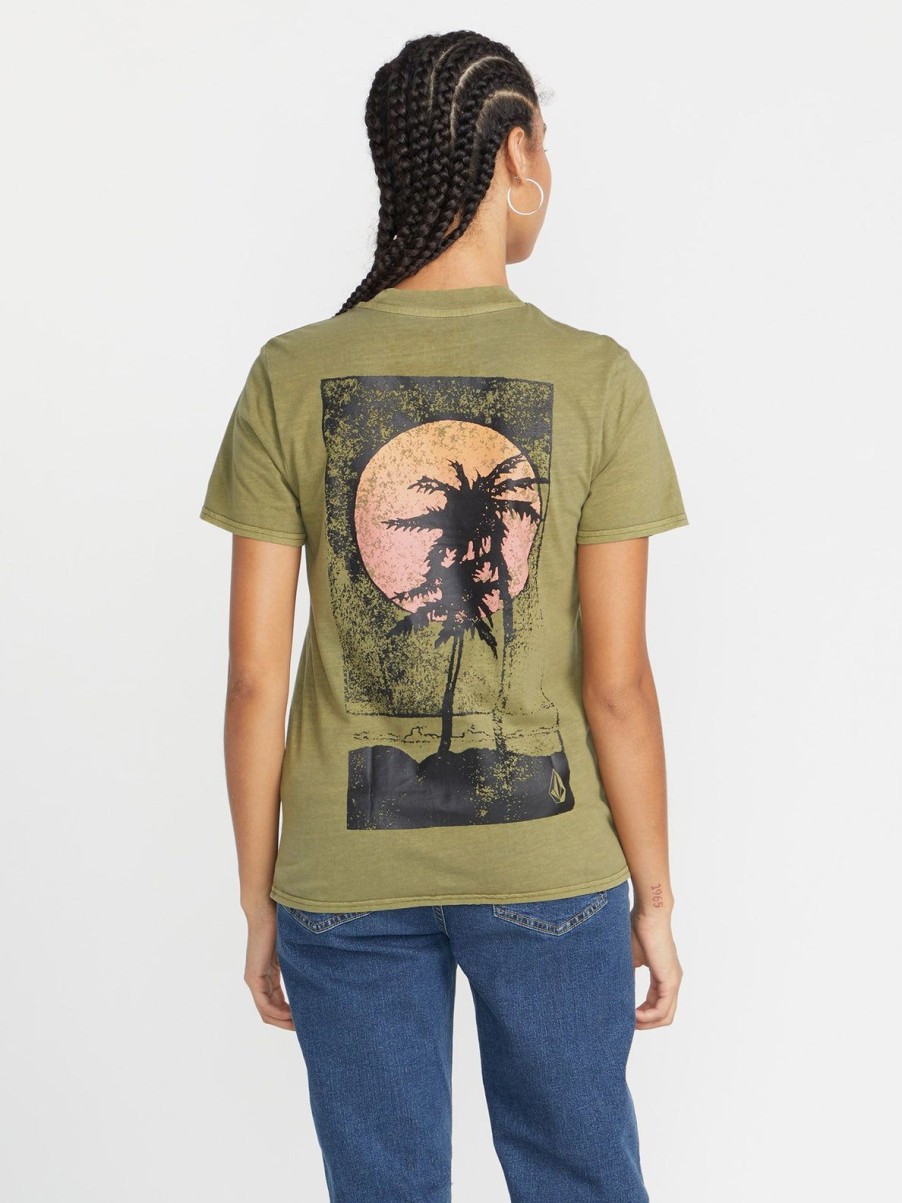 Femme Volcom T-Shirts & Debardeurs | T-Shirt Lock It Up Moss