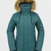 Femme Volcom Vestes De Snow | Veste Fawn Insulated Balsam