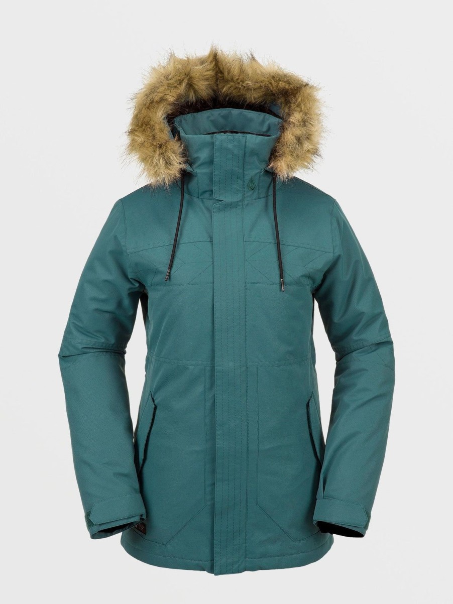 Femme Volcom Vestes De Snow | Veste Fawn Insulated Balsam