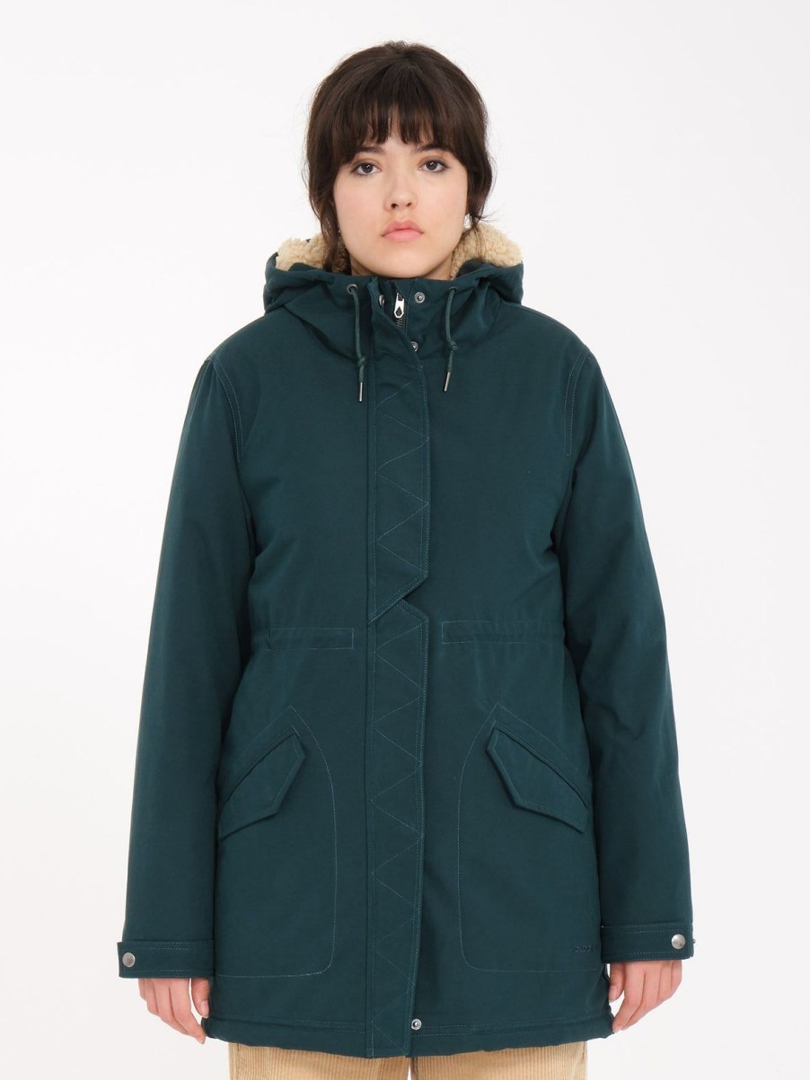 Femme Volcom Vestes | Parka Less Is More 5K Ponderosa Pine