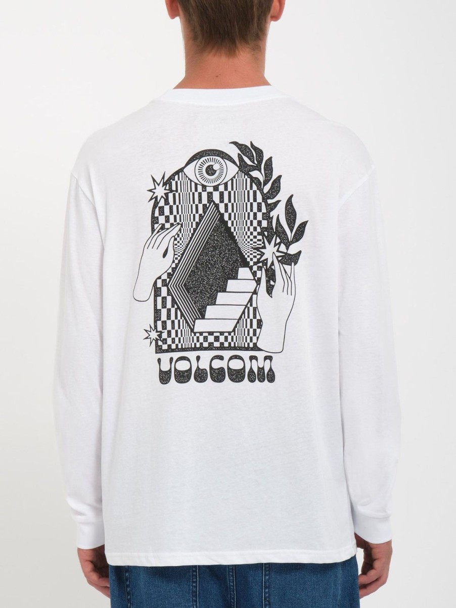 Homme Volcom T-Shirts & Polos | T-Shirt Stairway White