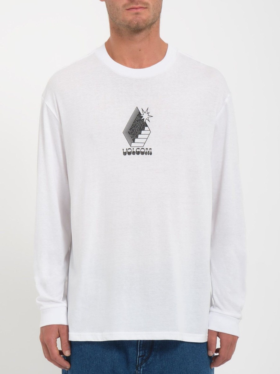 Homme Volcom T-Shirts & Polos | T-Shirt Stairway White