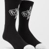 Homme Volcom Chaussettes | Chaussettes V Ent Noa Deane Black