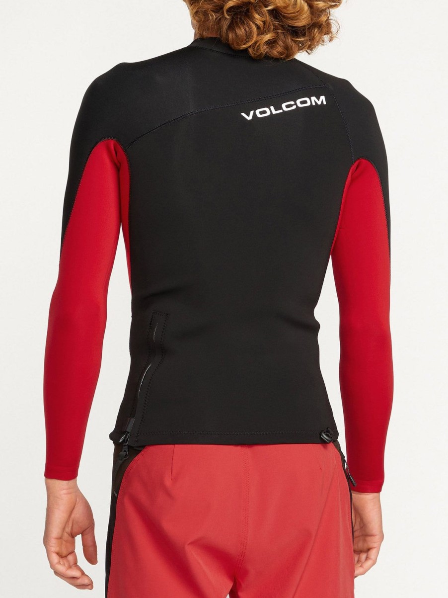 Homme Volcom Surf Team Vitals | Veste Surf Vitals J Robinson 2Mm Black