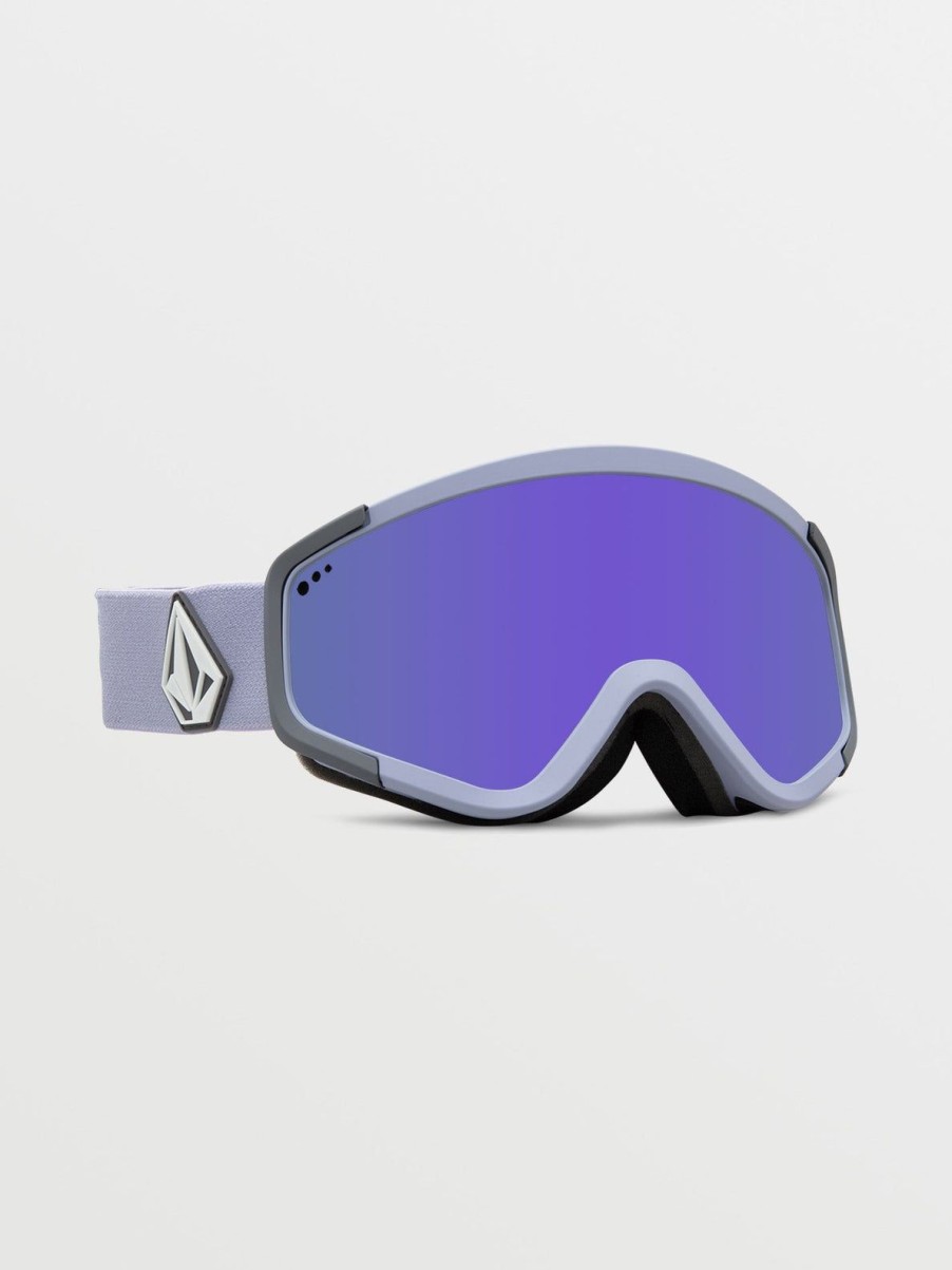 Homme Volcom Masques De Snow | Masque De Snow Attunga Lilac/Storm (+ Ecran Bonus Yellow Chrome) Purple Chrome