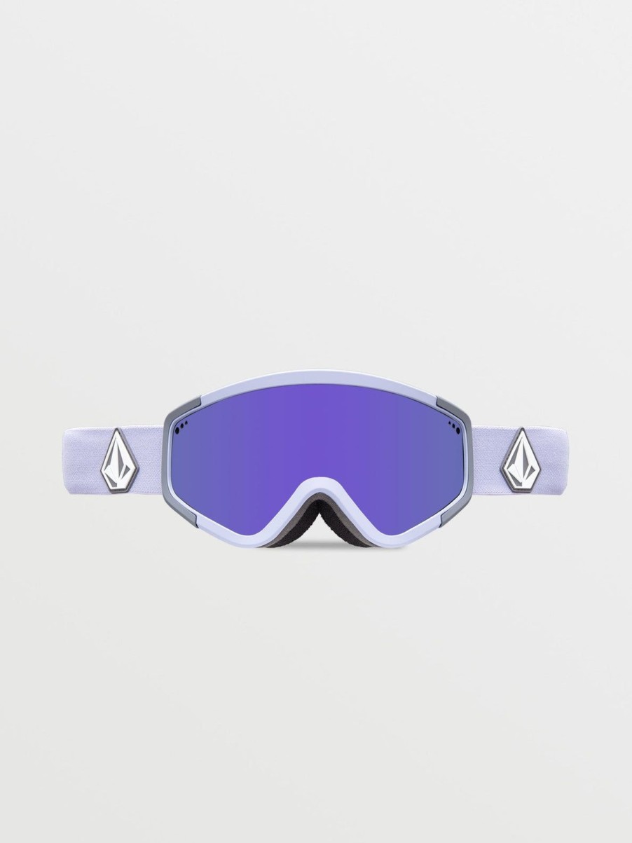 Homme Volcom Masques De Snow | Masque De Snow Attunga Lilac/Storm (+ Ecran Bonus Yellow Chrome) Purple Chrome