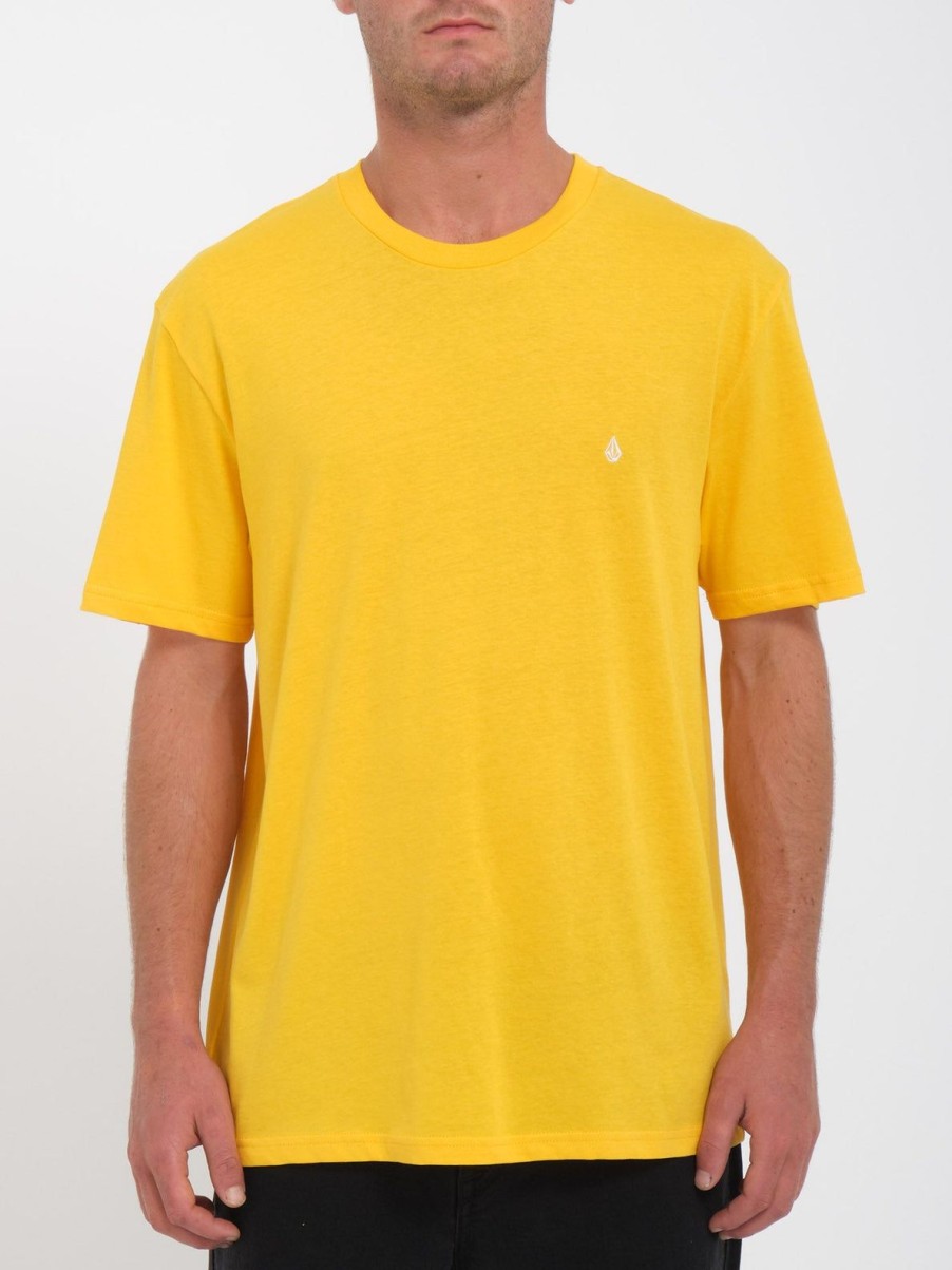 Homme Volcom T-Shirts & Polos | T-Shirt Stone Blanks Citrus