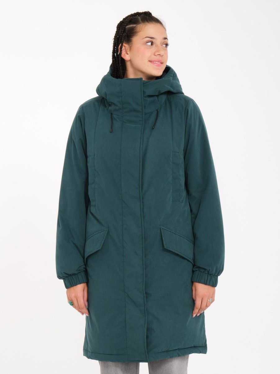 Femme Volcom Vestes | Parka Sleepi Puff Ponderosa Pine