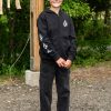 Garcons Volcom Sweats | Sweat A Capuche Iconic Stone (Enfant) Black