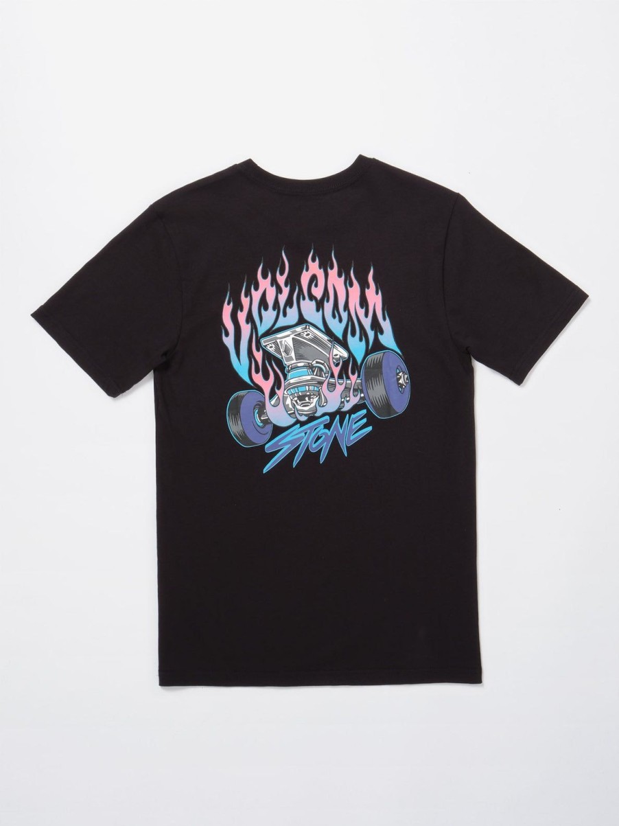 Garcons Volcom T-Shirts | T-Shirt Trux (Enfant) Black